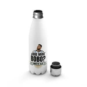 Creango - Botella Agua Termica Que Mira Bobo Messi De Acero Inoxidable