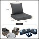 thumbnail image 2 of Set de Cojines para Asiento Exterior Favoyard Impermeable 56x61 cm, 2 of 6