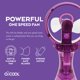 thumbnail image 4 of Ventilador portátil con nebulizador O2COOL Deluxe a pilas, 2 unidades, morado, 4 of 5