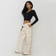 thumbnail image 4 of Jeans Mujer Straight Fit Cargo Beige Corona, 4 of 5