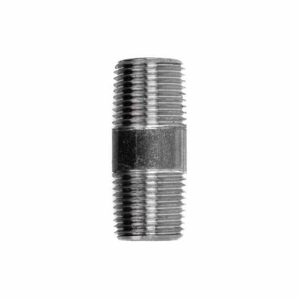 Boquilla STZ INDUSTRIES de acero negro de 1/8 pulgadas MPT x 2 pulgadas L (paquete de 5)