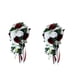thumbnail image 1 of 2 Piezas Ramo De Mano De Boda Nupcial Con Flores Artificiales Blanco + Vino Rojo, 1 of 1