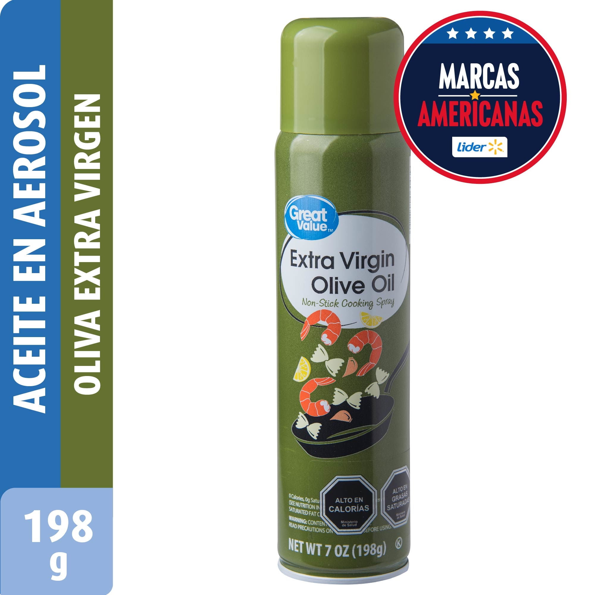 Aceite Oliva Extra Virgen Spray Botella 198 g Great Value