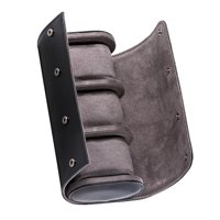 Ioensy - Estuche De Viaje Con 3 Ranuras Para Relojes, Organizador Clásico De Pu Para Collar, Viaje, Negro