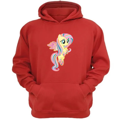 Genérico - Polerón Canguro Mi Pequeño Pony Rojo Talla M Unisex