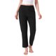 thumbnail image 1 of Pantalones de Pijama de Algodón a Cuadros para Mujer con Cintura Elástica y Bolsillo para un Sueño Cómodo XL Negro, 1 of 6