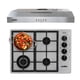 thumbnail image 1 of Kit Empotrable Encimera a Gas 4 quemadores + Campana, 1 of 14