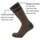 thumbnail image 2 of Calcetines de lana Cerebro Cerebro Merino para hombre, senderismo y senderismo, color marrón, 2 of 3