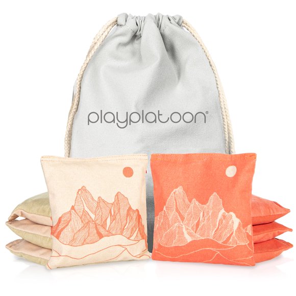 Bolsas de Cornhole Play Platoon 15 cm Pack de 8 con Diseño Impreso