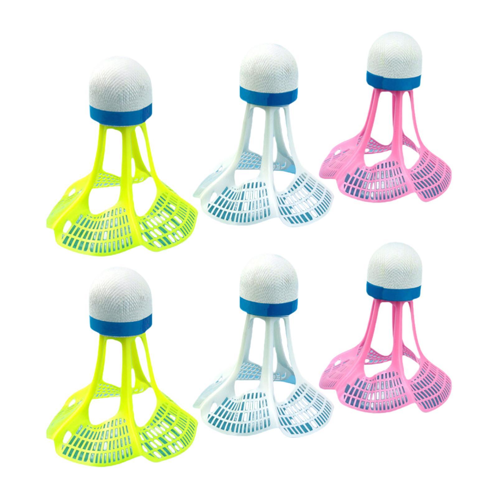 Ioensy - 6 Piezas De Volantes De Bádminton, Pelotas De Bádminton Para Entrenamiento, Entretenimiento Y Partidos