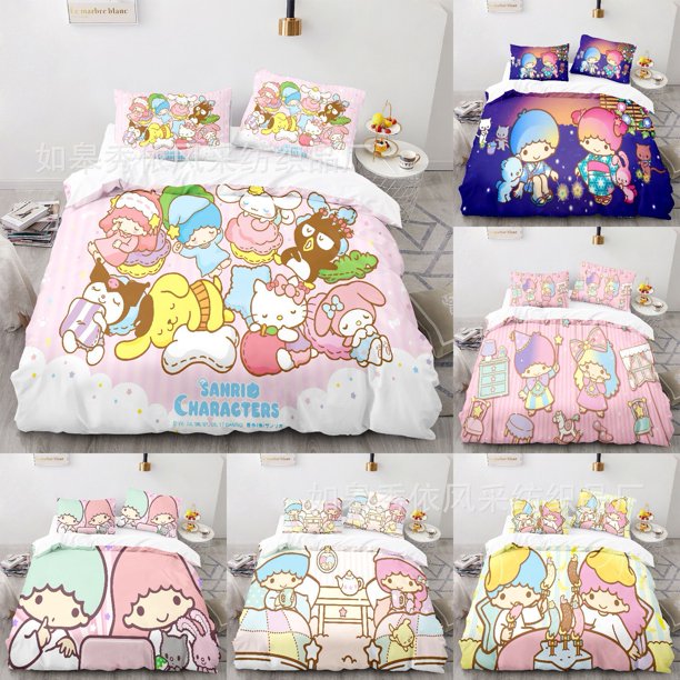 SanrioLittle Star Indoor Bedding Set for Girls and Children’s Room Quilt Cover Pillow Cover Decoration Bed Sheets