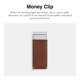 thumbnail image 2 of Clip para Dinero Coach 2,5 cm Cuero Natural, 2 of 5