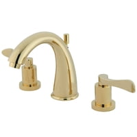 Grifo De Baño Kingston Brass Ks2962Dfl Widesside 8, Latón Pulido