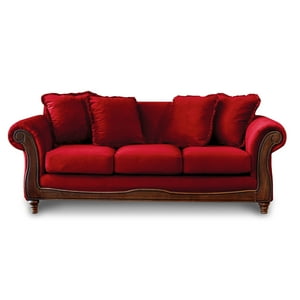 Latam Home - Sofa Rimini 3 C Tela Velvet Burdeo