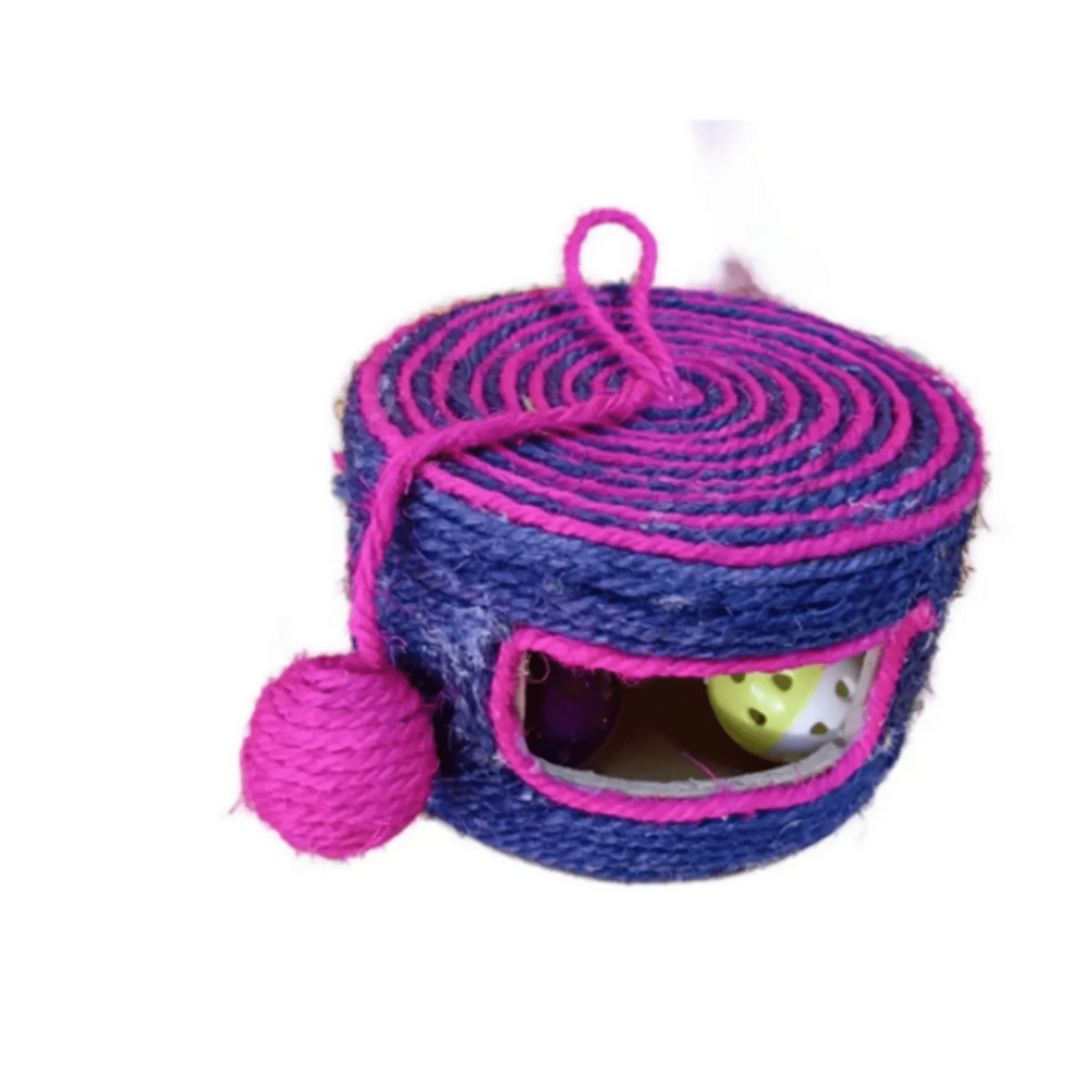 Genérico - Juguete Rascador Tambor Para Gatos Azul