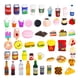 thumbnail image 1 of Botellas de comida y bebida en miniatura de juguete para casa de muñecas 1/12 (50 unidades), 1 of 6