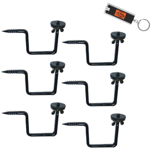Soporte para cámara trampa – Pack de 6 (13 x 8 x 4 cm) + luz LED