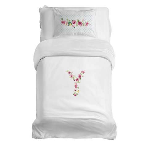 Tuyo Print - Cubreplumón Transición Letras Vintage Y