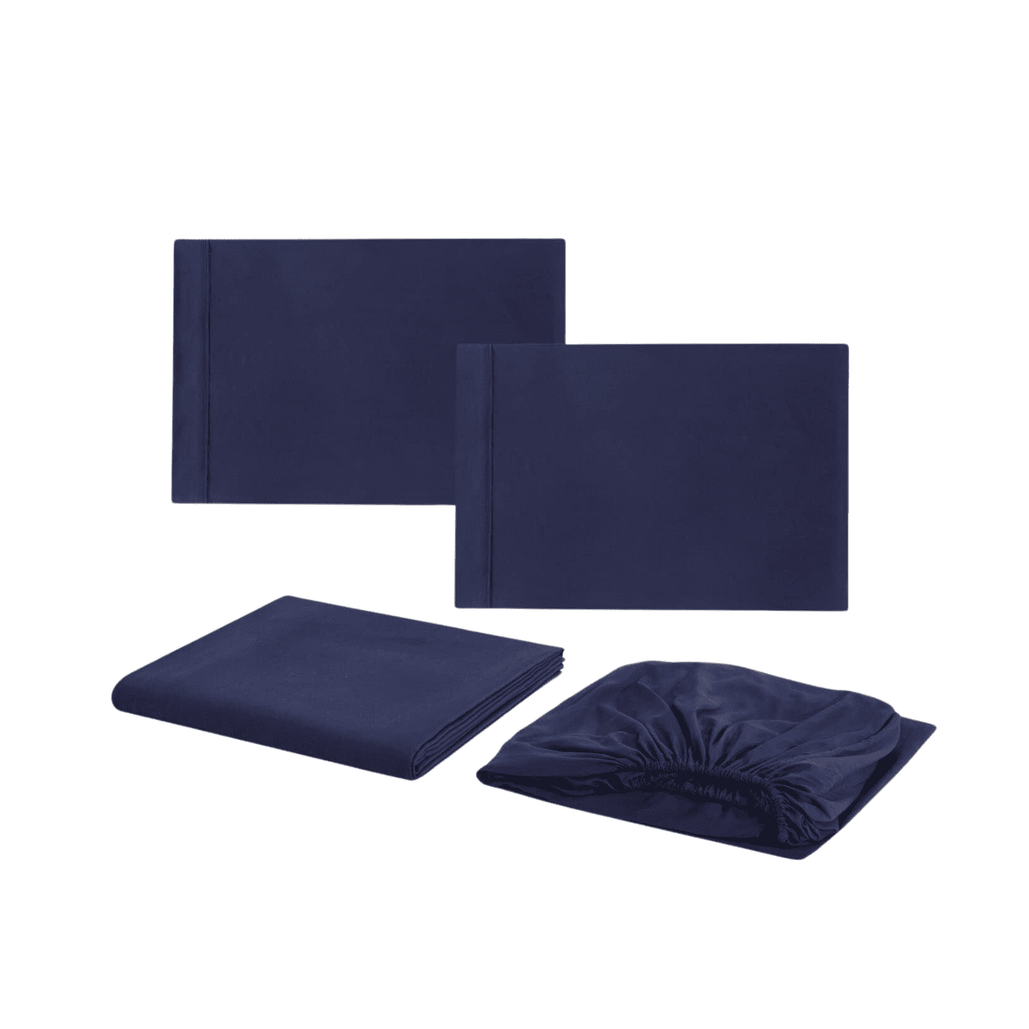 Importclick - Juego Sábanas Poliéster Polar + 2 Fundas 2 Pl Azul