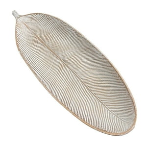 Oem - Bandeja De Frutas Verduras Frutero Centro Mesa Hoja 40X14Cm 1