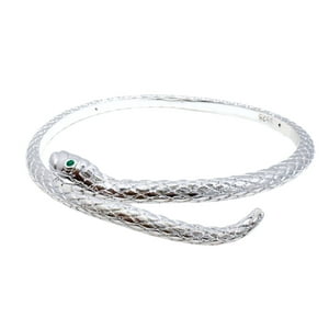 Nordvik London - Pulsera Brazalete Serpiente 925, Tallada
