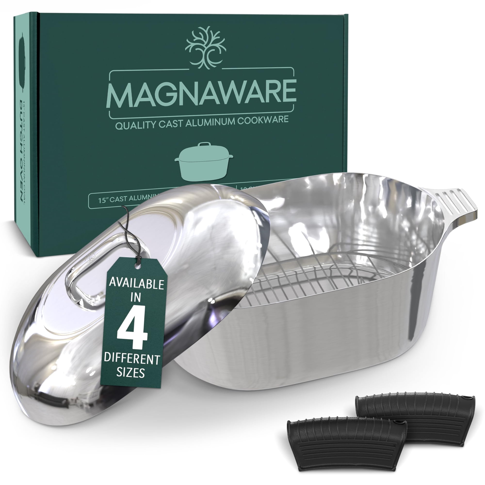 Horno Holandés Magnaware De Aluminio Fundido De 10 Litros Con Tapa Ligera