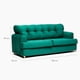 thumbnail image 3 of Sofa 3C Valeria Felpa Verde Botella, 3 of 3