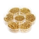 thumbnail image 3 of 1 Caja De Anillos De Salto Chapados En Hierro De Tamaño Mixto Sin Soldar Para Hacer Joyas De Oro, 3 of 4