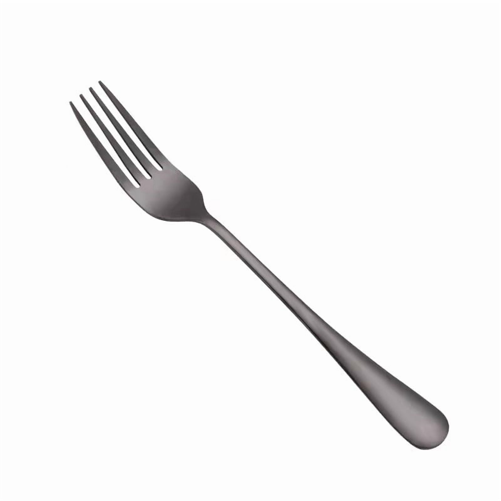 Xmhytop 4 Piezas Cubiertos De, Utensilios De Cocina Y Cubiertos Cotidianos,tenedor,negro