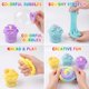 thumbnail image 2 of Kit de slime MIAEZOUYOX de 9 piezas con 3 slime crujiente de cubos de gelatina y 6 slime tipo manteq, 2 of 9