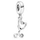 thumbnail image 2 of Estetoscopio Charm Pandora, colgante en forma de corazón, plata de ley, 2 of 6