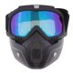 thumbnail image 1 of Casco De Motocicleta Gafas Para Montar Máscara Facial Gafas Desmontables A Prueba De Niebla, 1 of 5