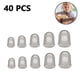 thumbnail image 2 of Protectores de dedos de silicona para guitarra, protectores de dedos para guitarra, protectores de dedos para ukelele, protectores de dedos para bajo, 5 tamaños, 40 unidades, 2 of 8