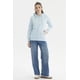 thumbnail image 4 of Polerón Mujer Abierto Hodie Celeste, 4 of 4