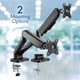 thumbnail image 3 of Brazo para monitor Stellar Mounts de doble resorte 17-32" con puertos USB, 3 of 8