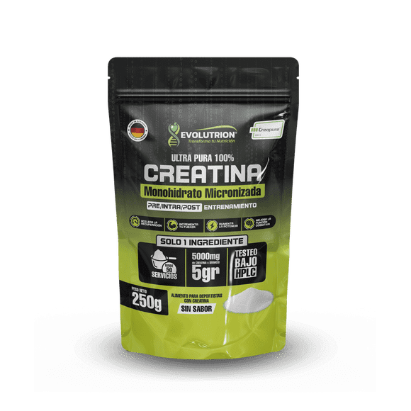 Creatina con sello Creapure 250 gr Alemana
