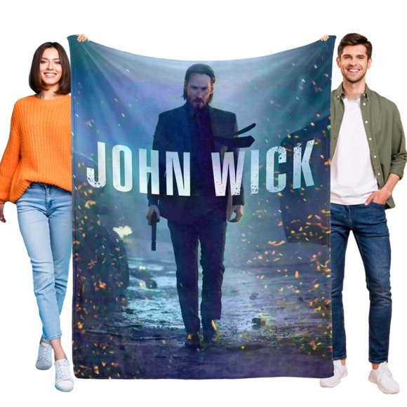 John Wick anti-pilling, suave, ligera, esponjosa y acogedora de lujo para hogar y cocina – Perfecta para niños y adultos,100X130cm