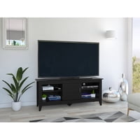 Tuhome - Rack Tv 65"" Essential 1 Puerta Wengue 61,5X147,5X40,5 Cm