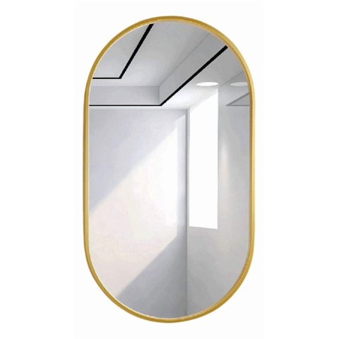 Genérico - Espejo Decorativo Ovalado Pared Estilo Nórdico Adorno Jhn