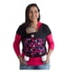 thumbnail image 1 of Fular semielasticado negro con bolsillo lunares fucsia, 1 of 2