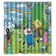 thumbnail image 1 of Cortina de ducha con diseño de arcoíris y cielo azul de Hora de Aventuras, juego de cortinas de baño con ganchos, tamaño 66 x 72 pulgadas, 1 of 3