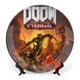 thumbnail image 1 of Doom Eternal Plato decorativo de porcelana fina (bone china), plato decorativo de cerámica para hogar, oficina, soporte de pared, platos decorativos para dormitorio - 6 pulgadas (15 cm), 1 of 6