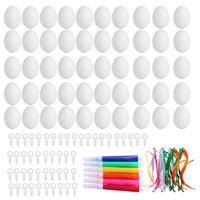 Bothyi - Diy Sin Pintar Huevos De Pascua Kit 50 Piezas Para Niños Accesorios Decorativos Portátiles