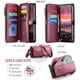 thumbnail image 3 of CaseMe Funda de Cuero para Samsung Galaxy S25 Edge con Billetera [Bloqueo RFID] con Ranura para Billetes con Zíper y 10 Tarjetas, Correa de Hombro y Muñeca Magnética de Cuero PU Suave para Samsung Ga, 3 of 13