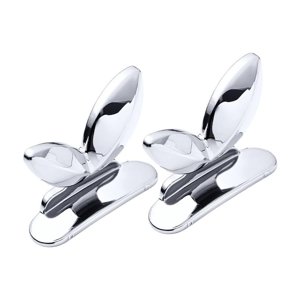 Magideal - Soporte De La Cubierta Del Asiento Del Inodoro, Herramientas De Elevación Del Soporte Del Asiento De La Manija, Accesorios De Baño De 2 Piezas, Manija Argén