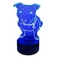 thumbnail image 1 of Lampara Ilusion 3D Pitbull de 7 colores, Base touch, 1 of 6