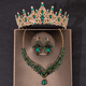 thumbnail image 1 of 3pcs Elegant Crystal Bridal Jewelry Set - Rhinestone Tiara Crown, Necklace, and Earrings - Perfect for Weddings and Special Occasions, 1 of 5