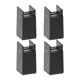 thumbnail image 4 of 4x Elevadores De Cama Que Absorben Los Golpes, Antideslizantes, Para Estantes, Escritorios, Mesas, Altura 100 Mm, Color Negro, 4 of 5