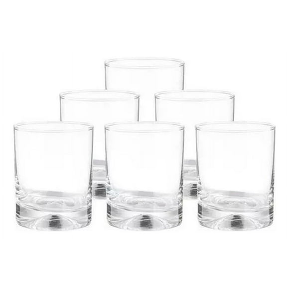Set 6 Vasos Bajos Manhatan Cristar Tragos 340 Ml