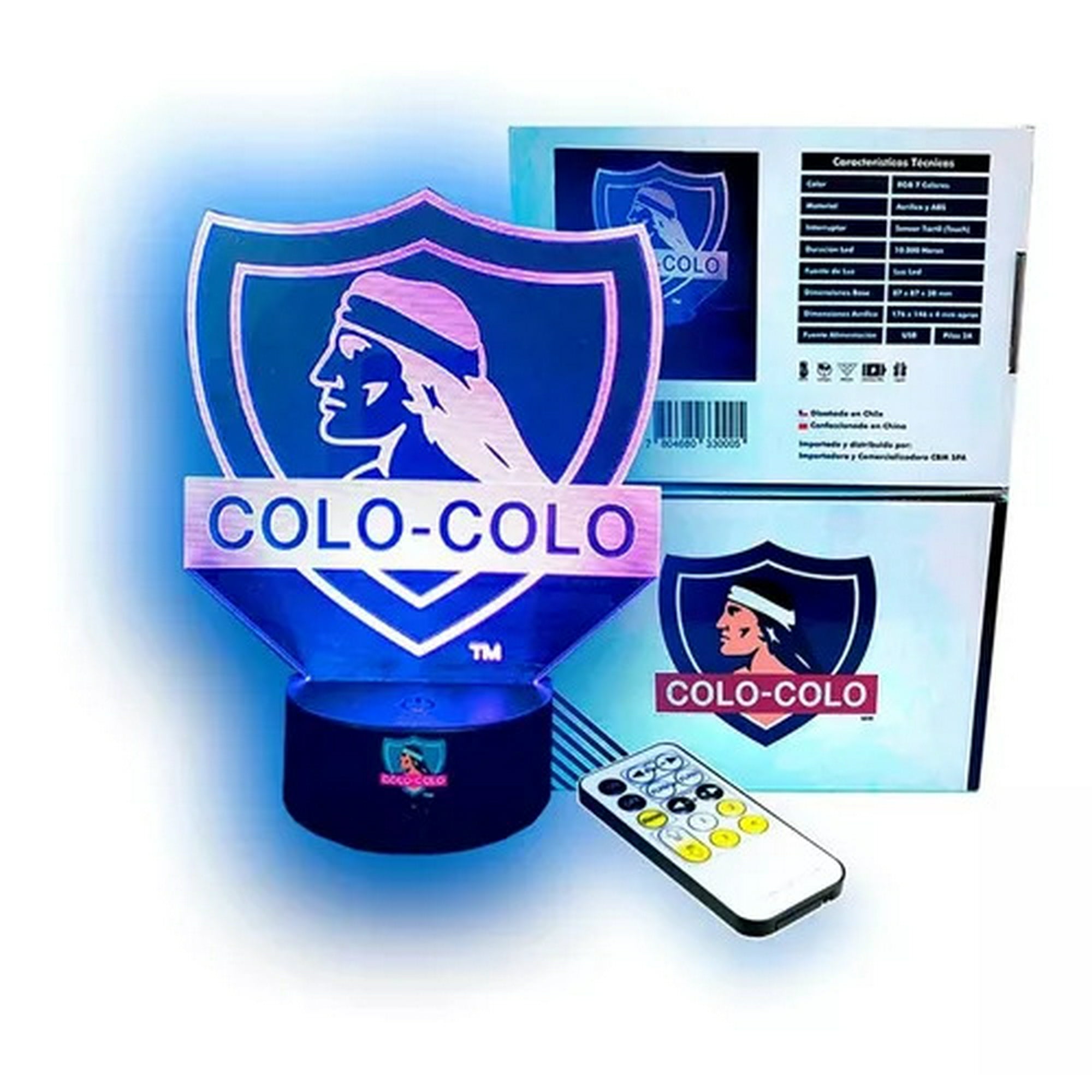 Fxlight - Lampara Oficial Colo Colo Base Negra